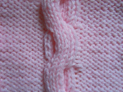 free cable knitting pattern - winding cable stitch